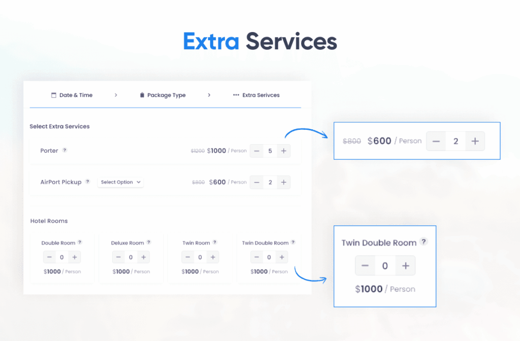 WP Travel Engine Extra Services addon dashboard setup