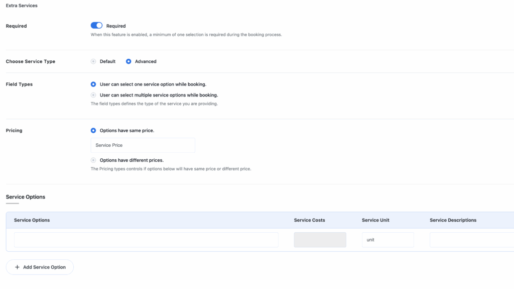 WP Travel Engine upsell configuration screen