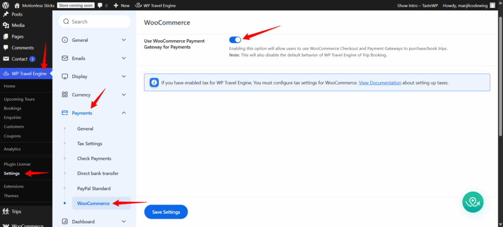 WooCommerce payment gateway setup